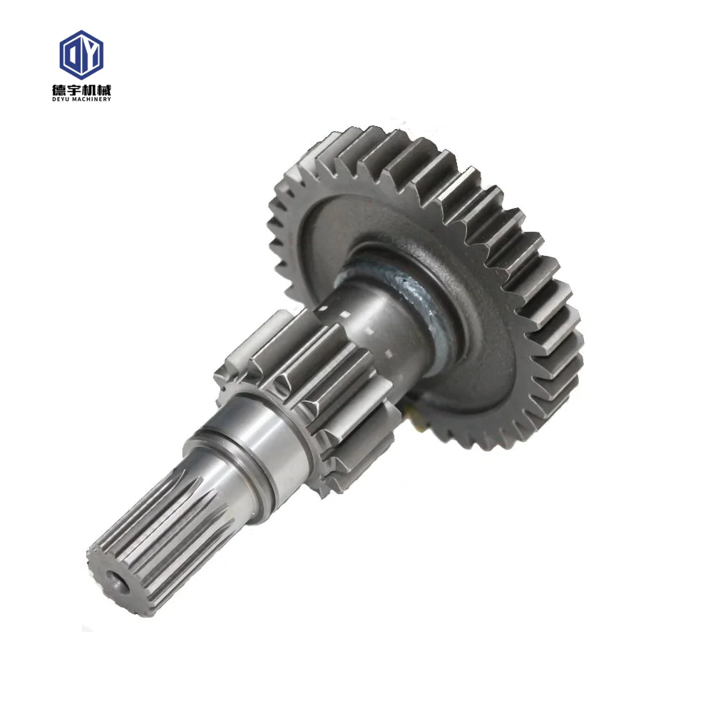 High quality factory customized  pinion shaft  casting and forging    steel Spline gear shaft for grass mower