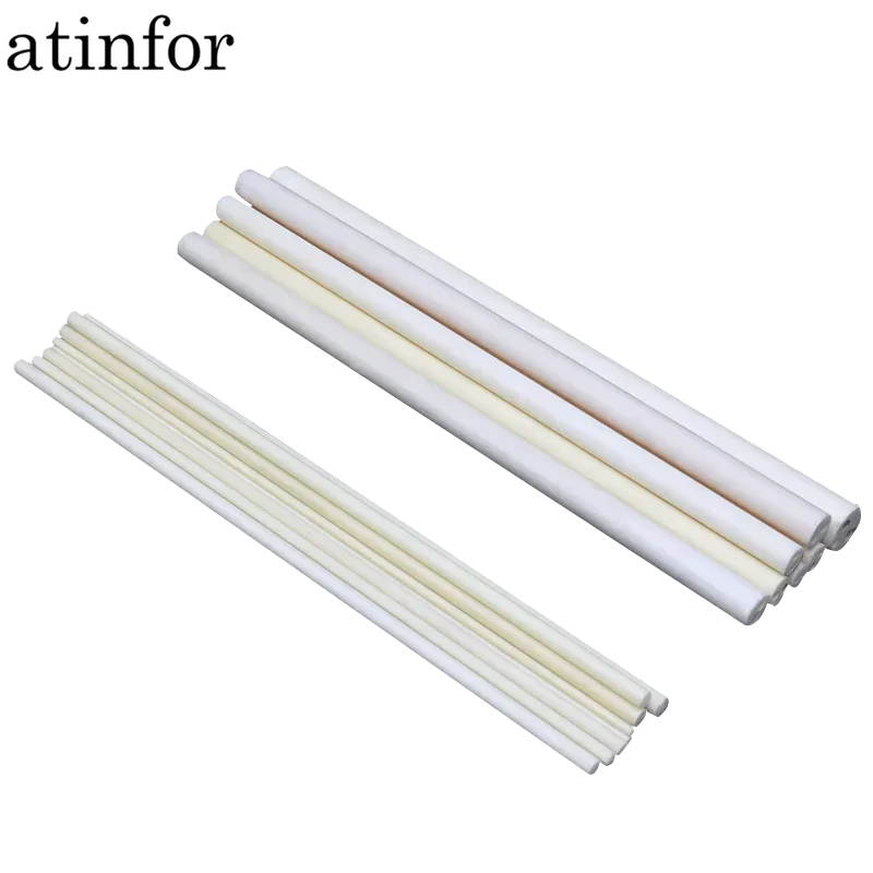 atinfor Alumina Ceramic Tube With 2 Hole OD 1-8mm Insulation Hollow Thermocouple Protection  Aluminum Oxide Ceramic Tube Al2O3