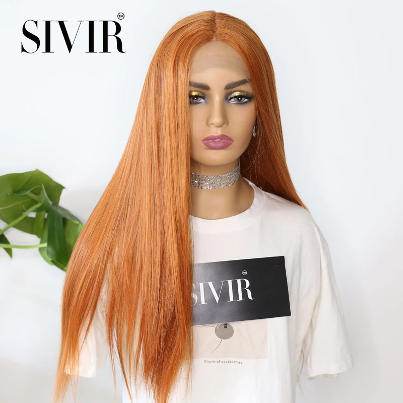 

Женский синтетический парик Sivir из аниме-косплея, длинные прямые волосы средней длины из термостойкого волокна апельсинового имбиря, цвет апельсиновый