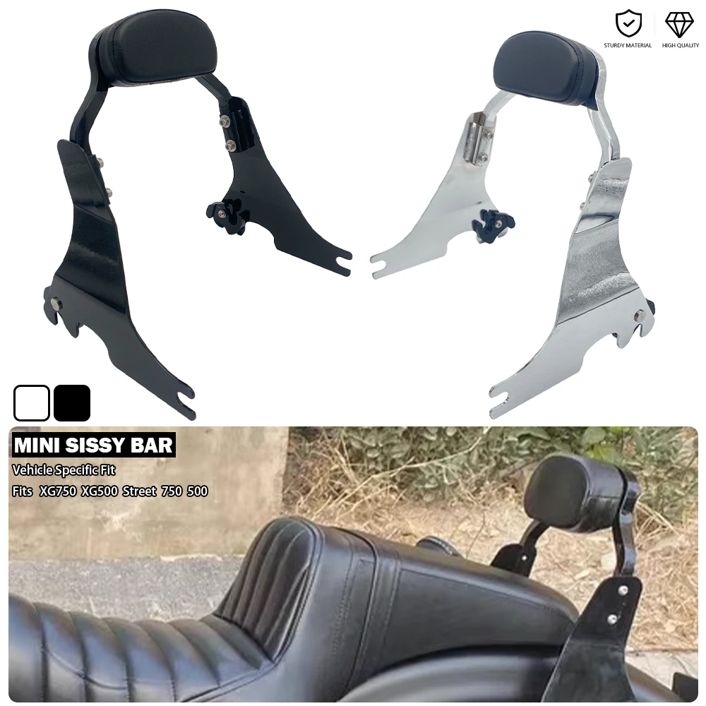 Mini Sissy Bar Detachables Passenger Backrest Fits For Harley Street 500 750 XG750 XG500 Street750 2015 2016 2017 2018 2019 2020