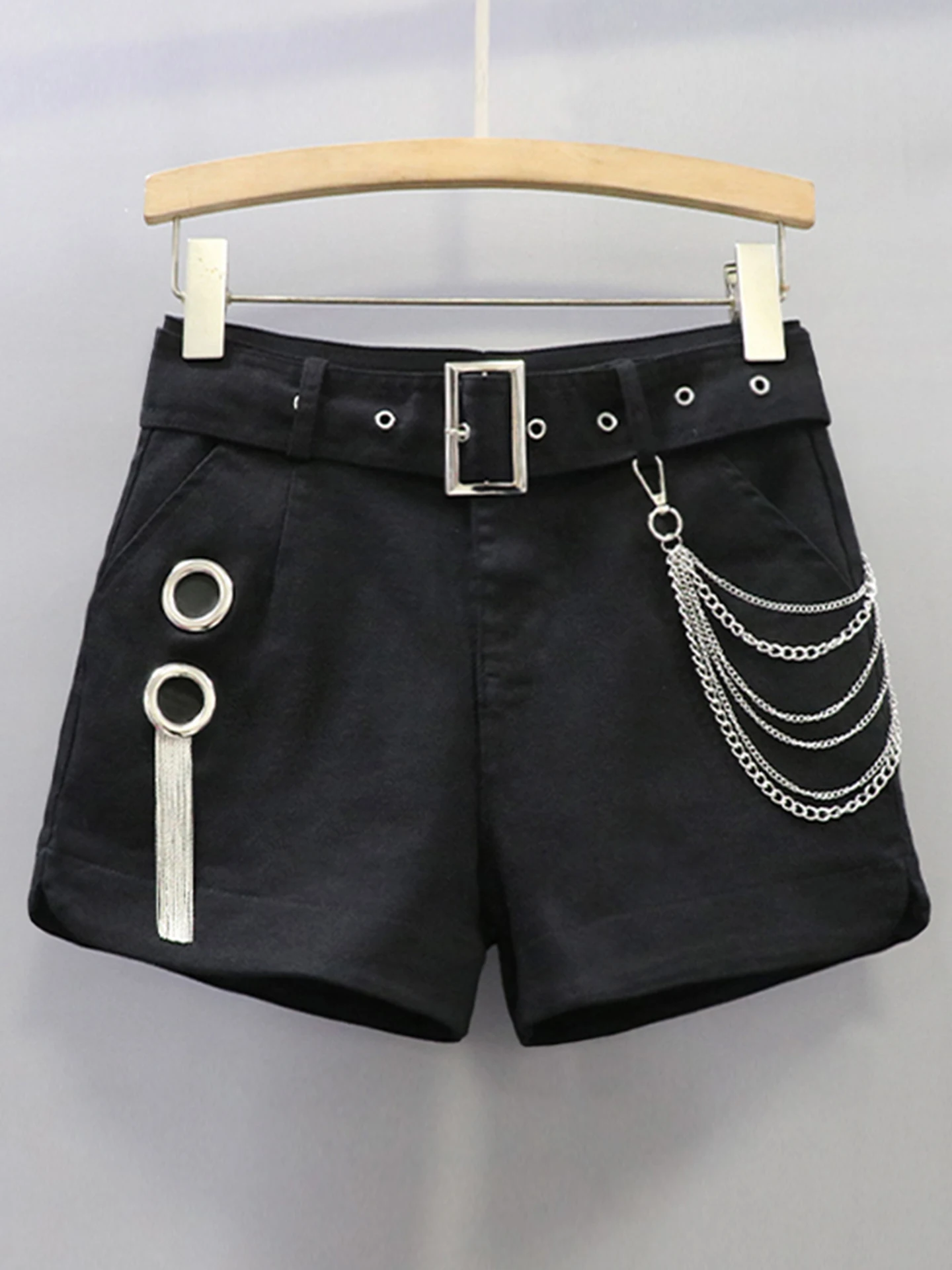 

Модные металлические ажурные эластичные женские шорты: новинка весна-лето, корейский стиль, утягивающие, сексуальные, для активного отдыха, хит продаж