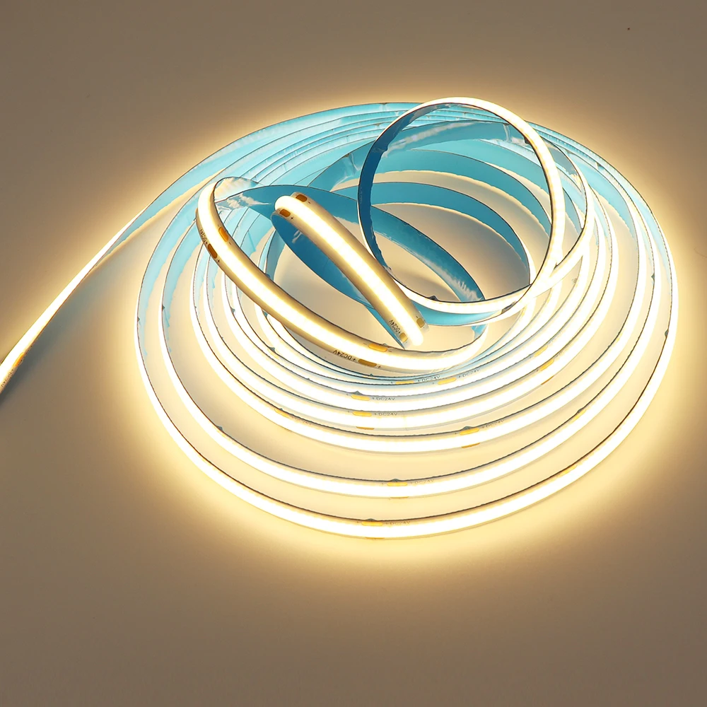 

Гибкая светодиодная лента COB — 8 мм, линейная, с регулируемой яркостью, теплый/натуральный/холодный белый цвет для спальни