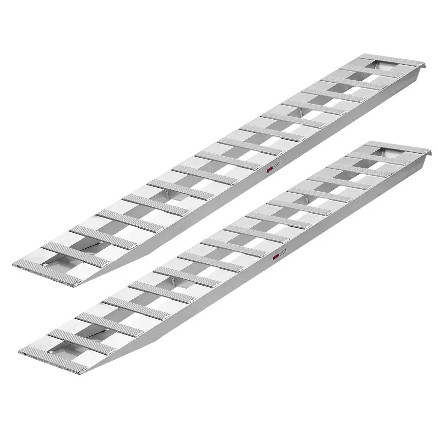 

Loading Ramps 2 Pcs 94 x 15 in Durable Aluminum and Heavy-Duty Trailer Ramp Set with 16 Anti-Slip Plates 6000 Lbs Combined Capa