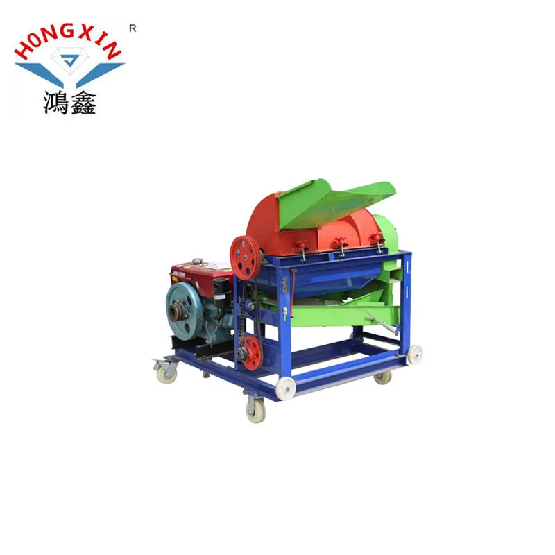 دراس مجاري الهواء المزدوج، دراس أرز الذرة والفول السوداني، دراس تقشير حصاد الذرة