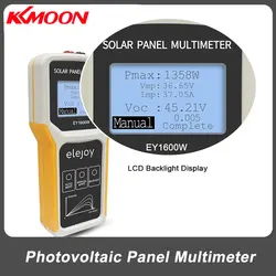 EY1600W Photovoltaic Panel Multimeter Auto/ Manual MPPT Detection Solar Panel LCD MPPT Tester Voltage Testing Tool Dropshipping