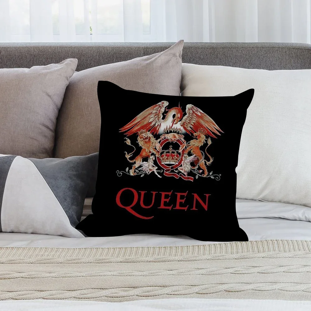 Queen BandS Pillow Case Short Plush Sofa Decorative Gift Home Double-sided Printing Cushion