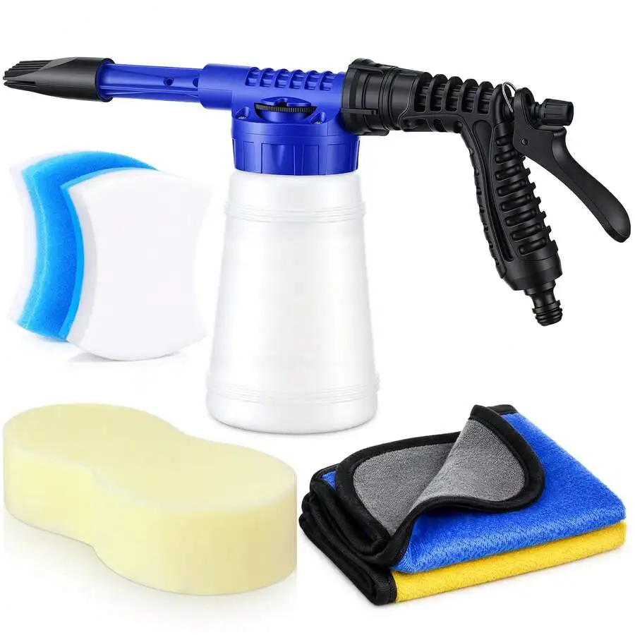 6 Piece Car Boat Wash Kit with Foam Gun