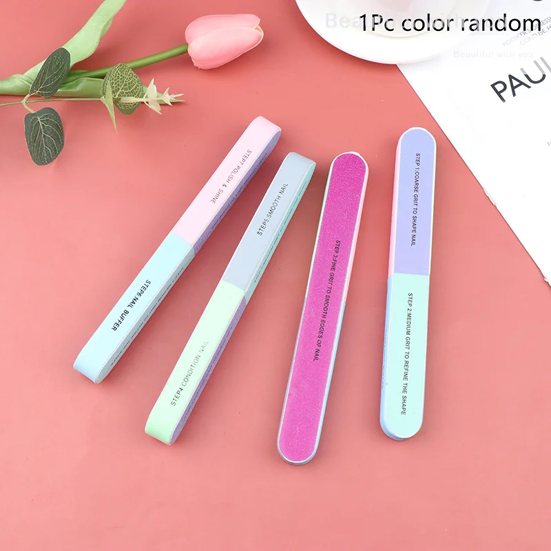 

1Pc Six Sided Polishing Strip Sponge Nails File Multifunctional Nail Buffer Block Professional Nails File Buffer Pedicure