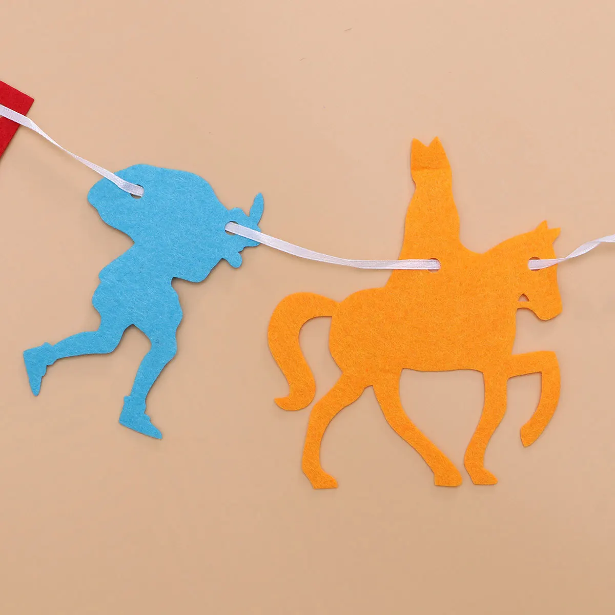 3M طويلة غير المنسوجة الرايات راية ديكور الحفلات قناع شكل معلق جدار نافذة الباب في الهواء الطلق الديكور الداخلي سحب #4