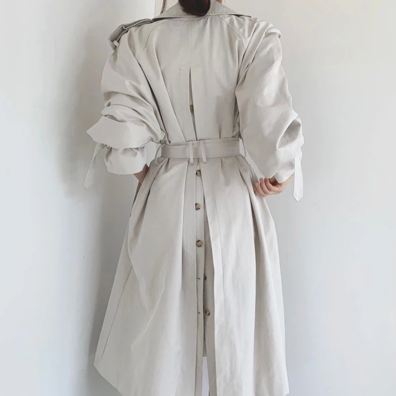 

Woman Trench Short Coats Crop Oversize For Winter Manteau Pour Femme Elegant Ladies Women 2025
