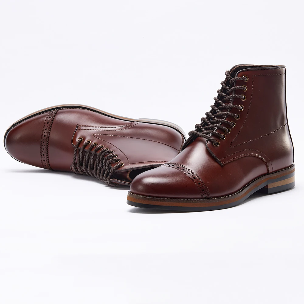 Online Wholesale Supplier High Quality Chelsea Boots Men Calf Leather Western Ankle Boots Chaussures Pour Hommes Shoes Stock Men