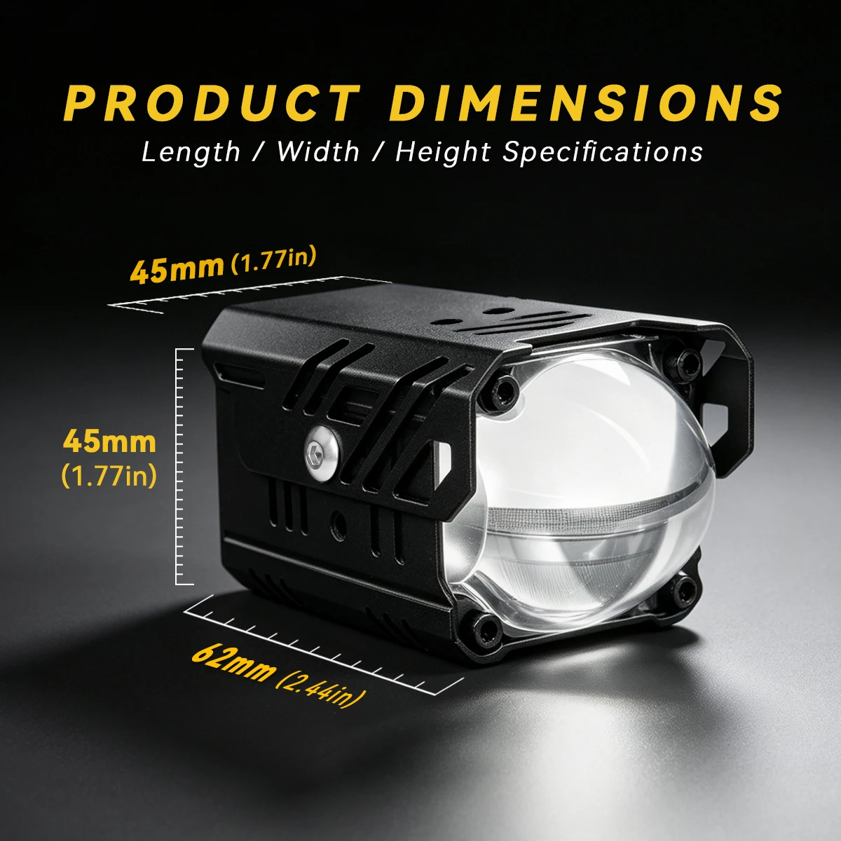 2pcs Senlo X6-V3 100W Upgrade Motorcycle fog light 10000LM Dual Color Super bright Auxiliary Driving Light For R1200GS R1250GS