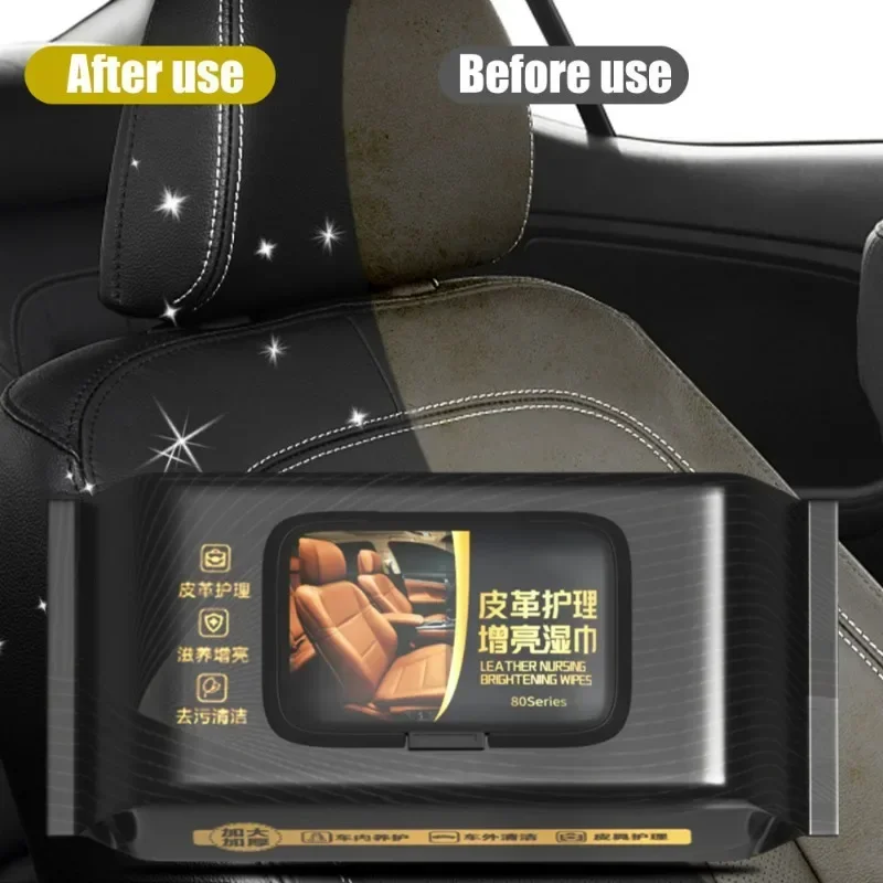 Car Interior Cleaning Wipes Car Watch Board Plastic Leather Seat Special Decontamination Coating Care Cleaning Car Cleaning Tool