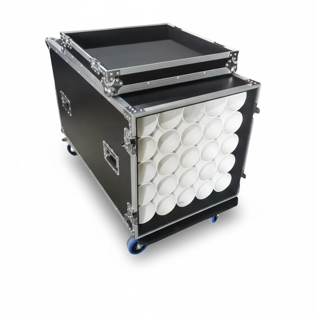 

Microphone Stand Flight Case, Aluminum Road Case for 25 Tripod Stands, ATA Mic Stand Briefcase, Professional Stage Grade