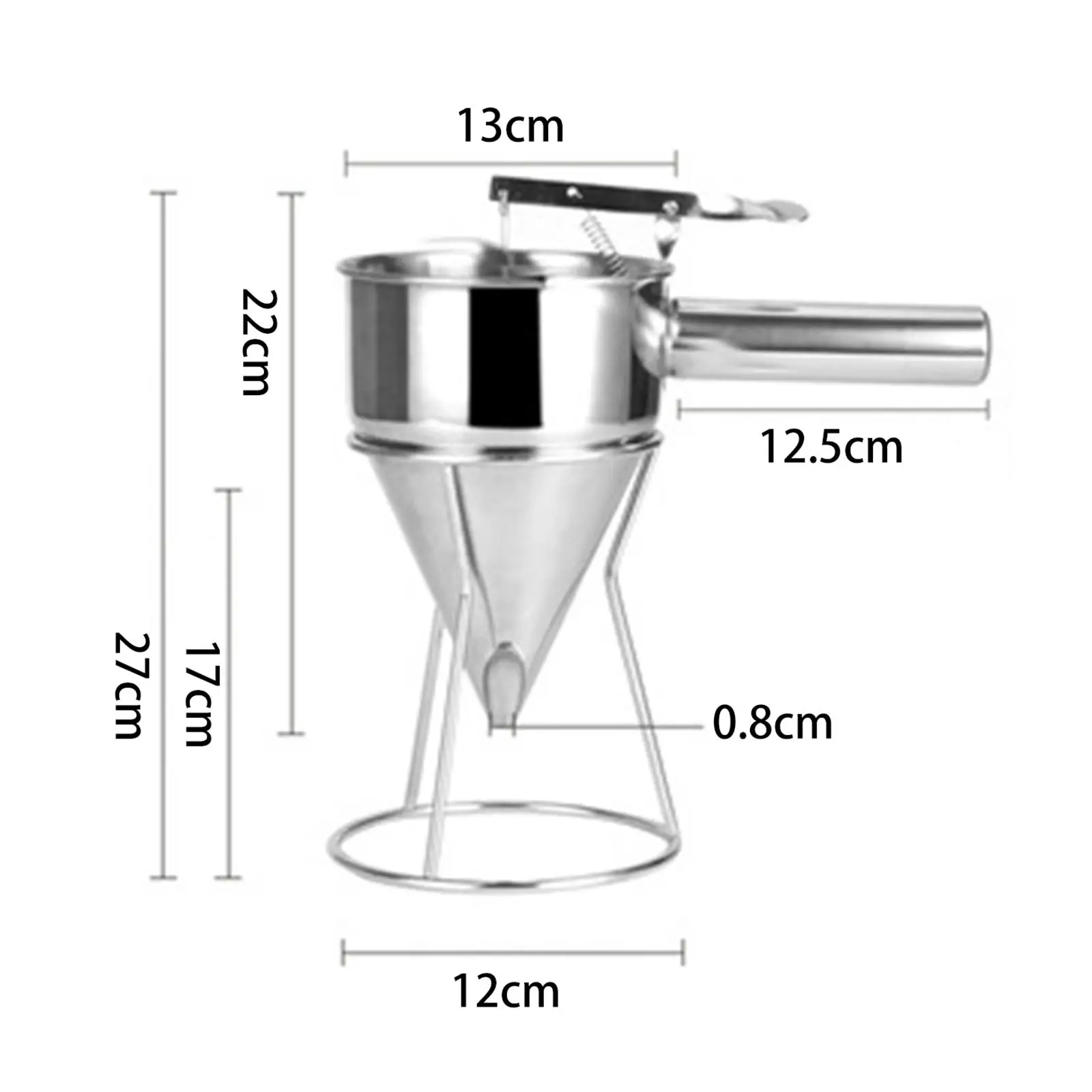 Multipurpose Pancake Batter Dispenser, Funil Cupcake Dispenser