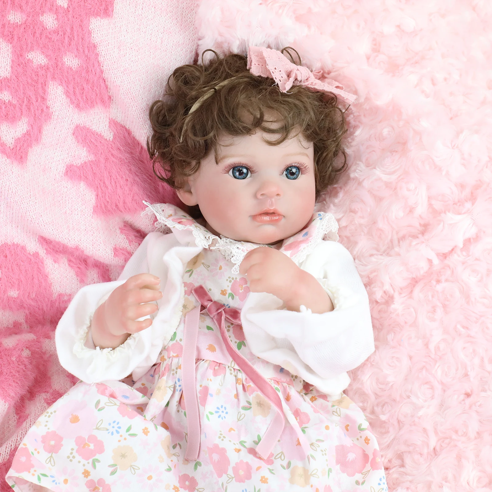 50 سنتيمتر كامل لينة الفينيل سيليكون الجسم فتاة تولد من جديد دمية مفصلة نابض بالحياة اليد الجذور الشعر تحصيل الفن دمية أفضل هدايا عيد الميلاد