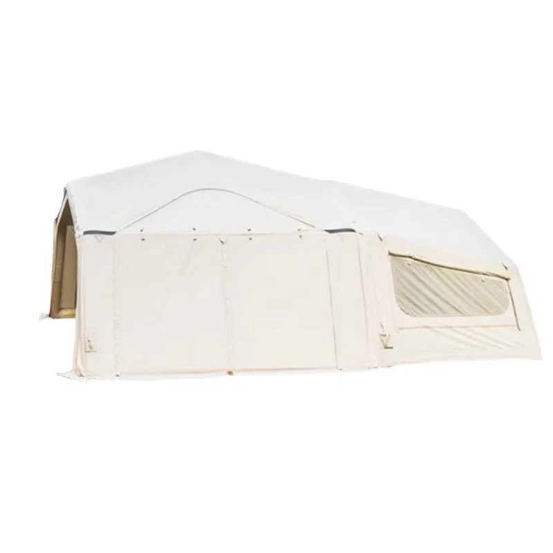 One room and one living room inflatable tent, outdoor 4-6 people wind and rainstorm protection large camping ridge tent