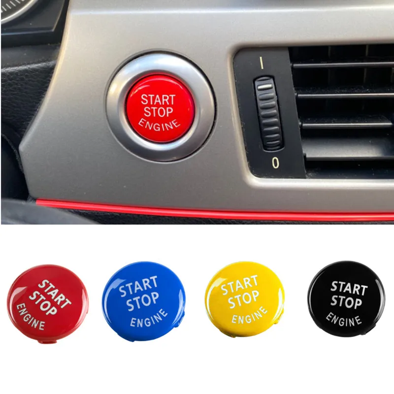 For BMW X1 E84 X5 E70 X6 E71 Z4 E89 1 3 5 Series E90 E91 E60 Car Engine Start STOP Button Replace Cover Switch Trim Accessories