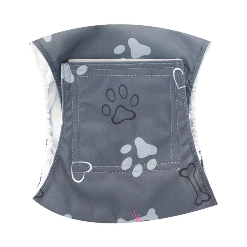 Q1fe reutilizável calças cachorro lavável frustrável fralda segura para animais estimação raça pequena