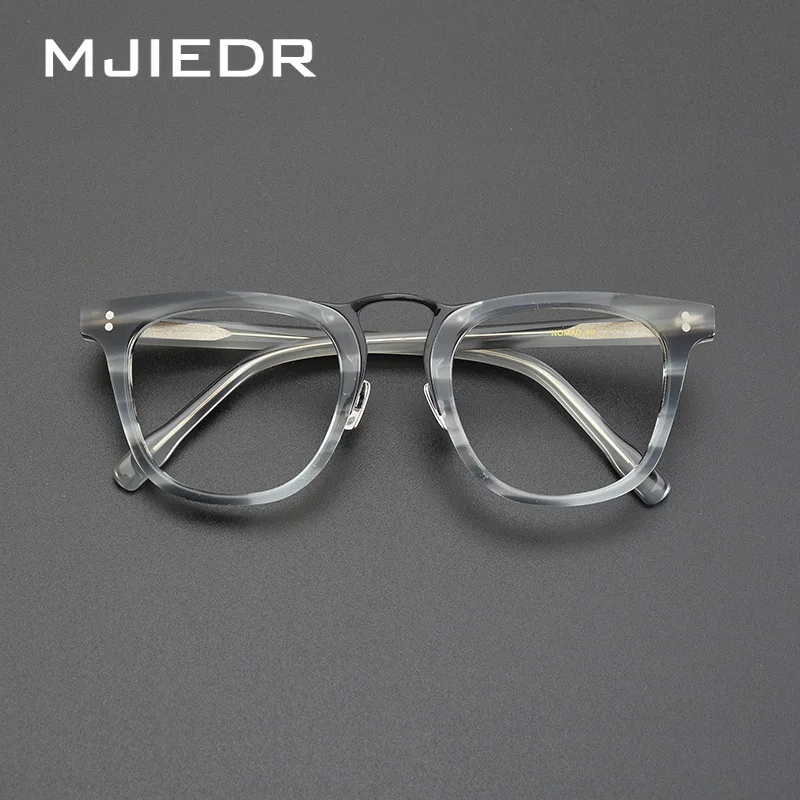 Top Quality Handmade Acetate Prescription Computer Eyeglass Frame Men Women Luxury Brand Retro Square Glasses Frames Eyewear