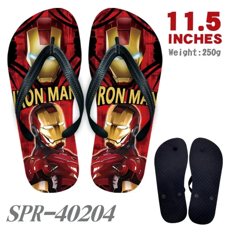 Marvel Peripheral Slippers Superhero Cartoon Clip Foot Slippers Fashionable Trend Sandals Creative Leisure Home Shoes Flip-flops