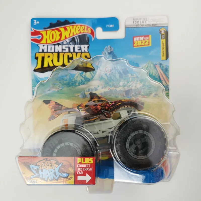 Hot Wheels-Modèles de voitures en alliage moulé sous pression, Buzz, Year, Tiger, Bone Shaker, Mega, Wrex, Jurassic, FYJ44, Monster Trucks, Renforcement, 1:64, 2022