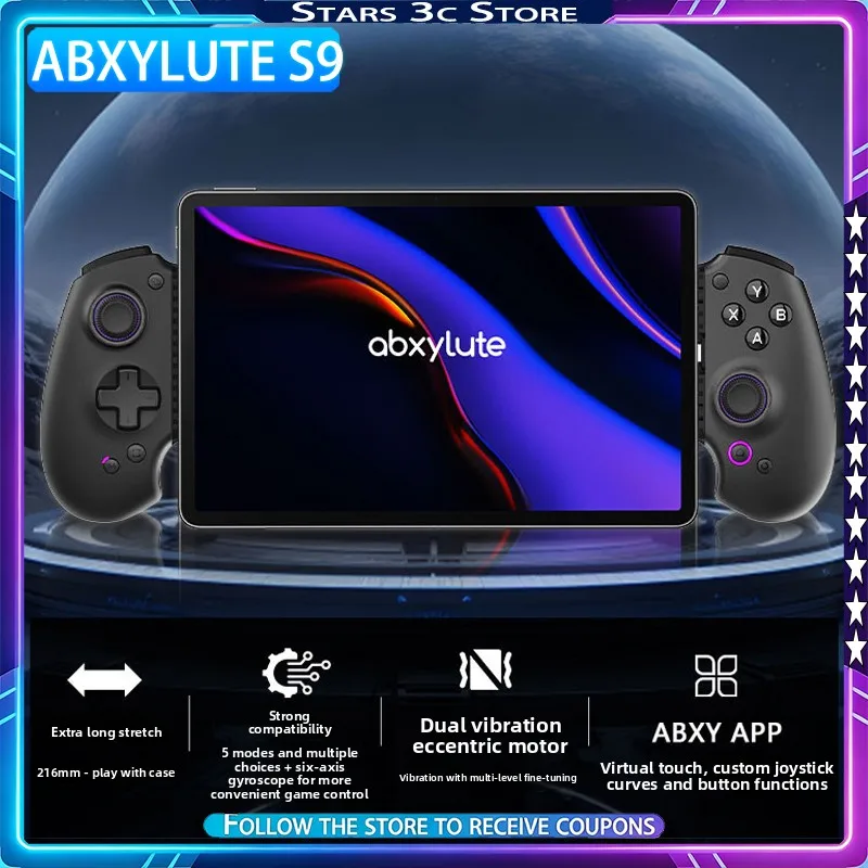 

Игровой контроллер Abxylute S9 с функцией растяжения, двойной вибрацией, нулевой задержкой, высокоточным шестиосевым гироскопом для мобильных игр