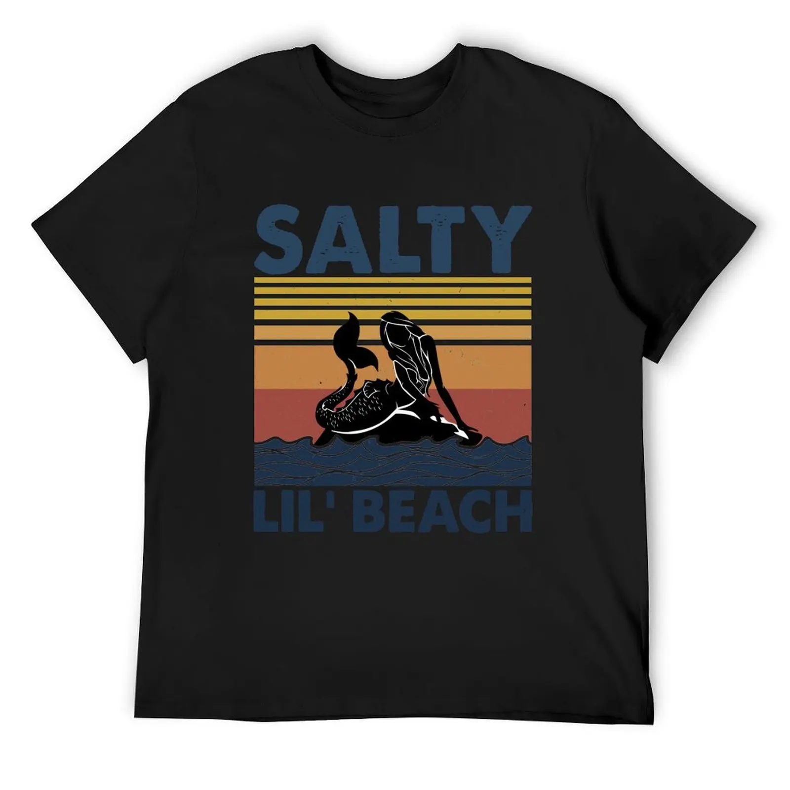 Mermaid Salty Lil' Beach Vintage T-Shirt man t shirt vintage anime shirt t shirts for men pack