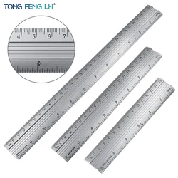 Professional Aluminum Alloy Straight Ruler Protective Scale Measuring Engineers Drawing Tool 15/20/30cm