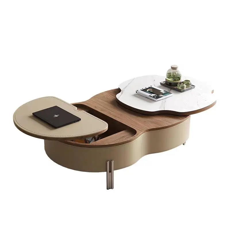 

！@Modern High End Design Living Room Wooden Nordic Multifunctional Center Tables Luxury Abstract Coffee Table for Wholesale