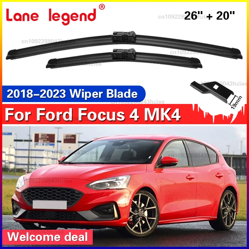Für Ford Focus 4 MK4 2018-2023 26 "+ 20" Front Wischer Klingen Windschutzscheibe Windschutz fenster Cutter Zubehör 2019 2020 2021 2022