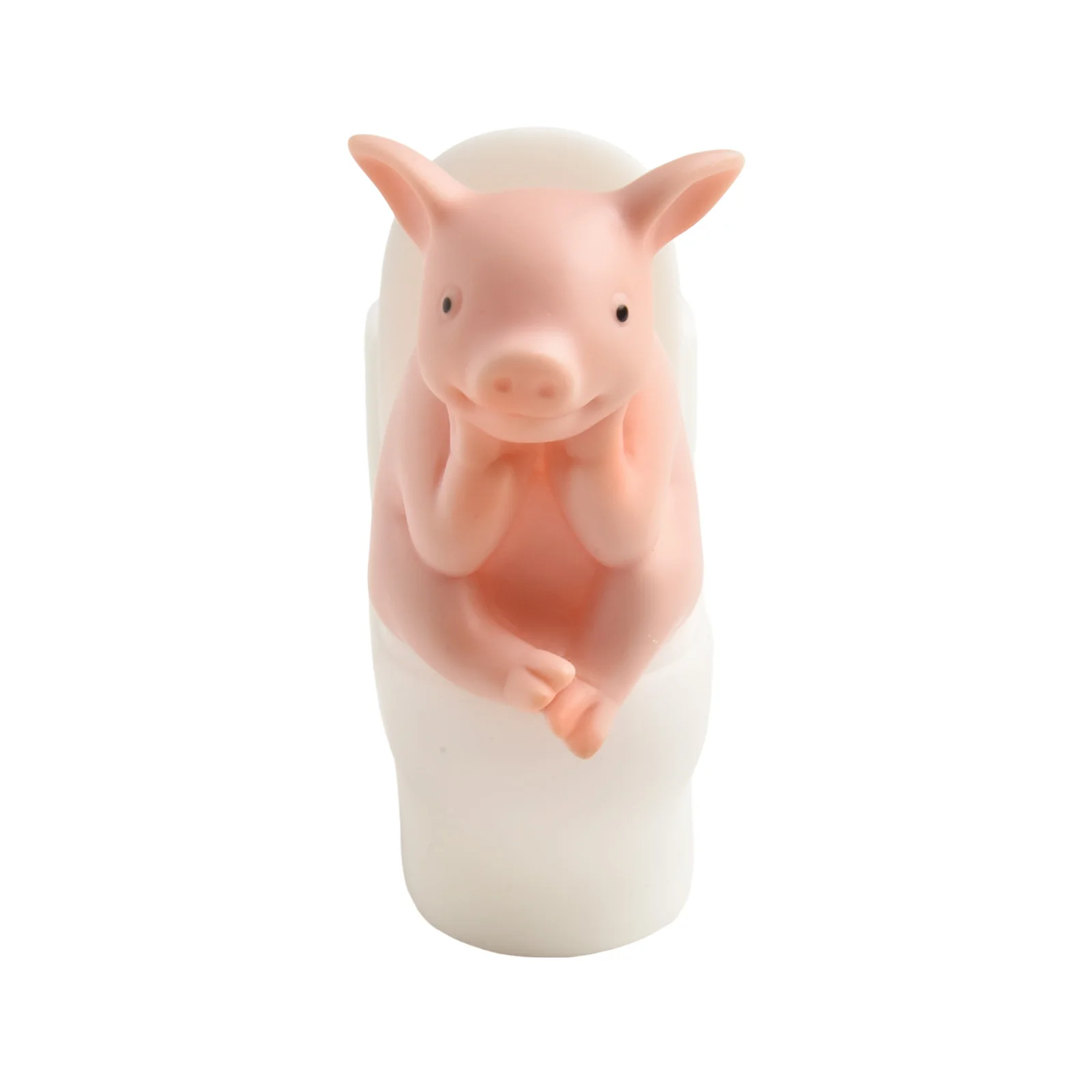 Pig Collectible Cute Piggy Figurine Eye-catching Colors Fine Craftsmanship High Quality Sturdy And Pink Pig Collectible