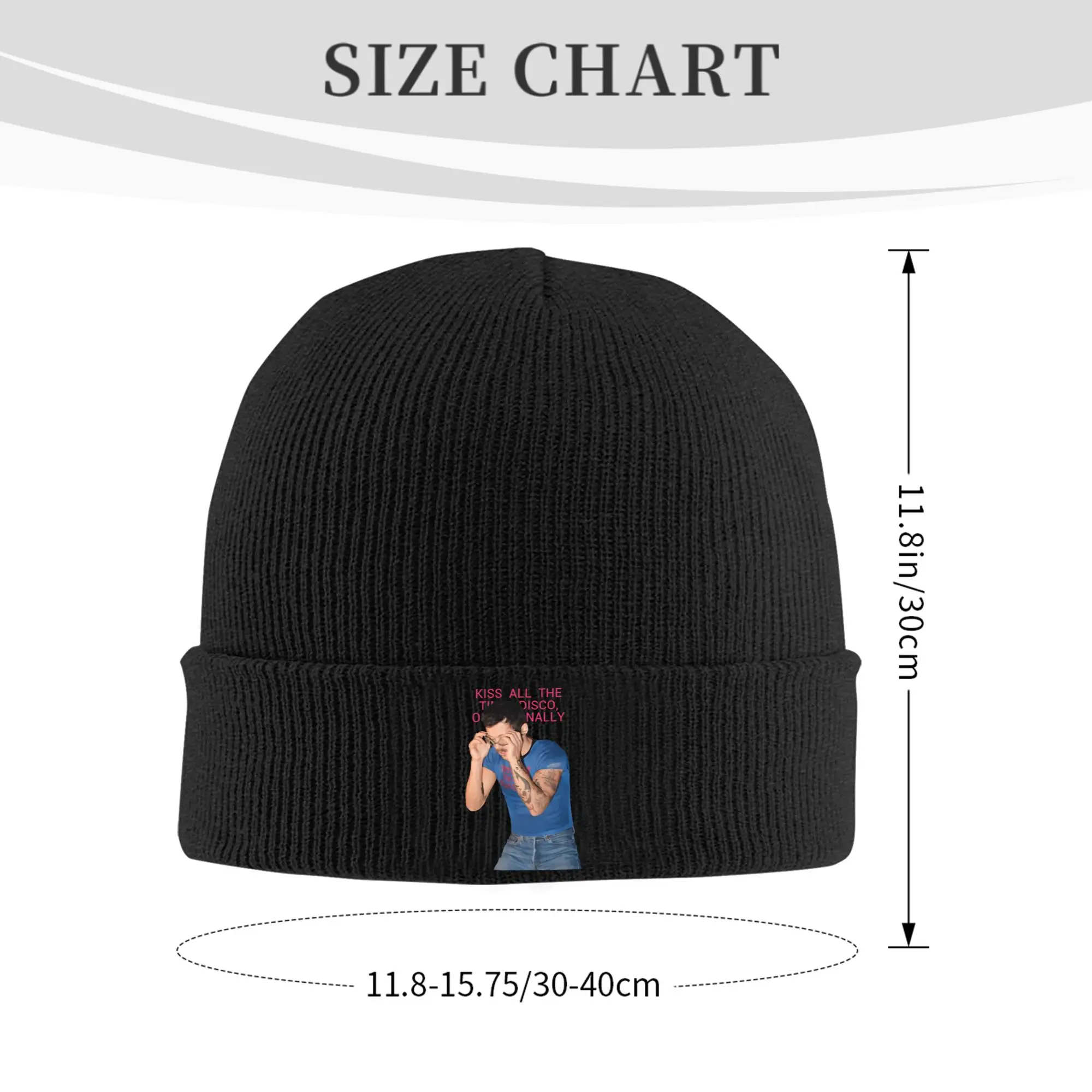 Kiss All The Time Disco Occasionally Knit Hat Beanie Winter Hats Warm Unisex  Street Muisc Cap for Men Women Gift,
