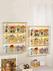 Blind Box Storage Rack Transparent Wall-Mounted Hand-made Display Box Action Figures Showcase Display Shelf for Dolls Popmart