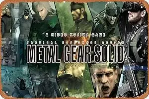 Metal Gear Solid 5Metal Gear Solid Wallpaper Attempt by randyadr Retro Metal Sign for Garden Club Outdoor Indoor Home Wall Decor