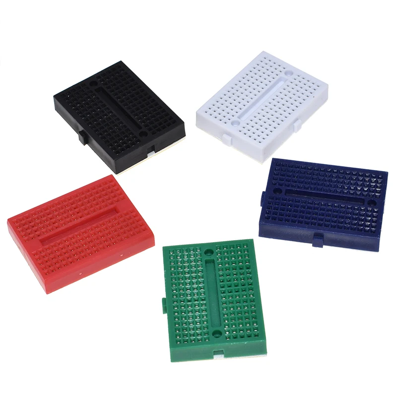5Pcs Mini Breadboard Kit with 170 Tie Points Solderless SYB-170 Prototype PCB Bread Board for Arduino Raspberry Pi