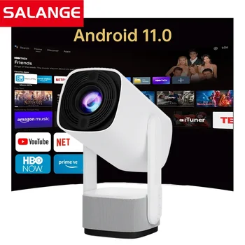 Salange 4K 프로젝터 K2 스마트 안드로이드 11 내장 배터리 블루투스 스피커, 와이파이 자동 초점 키스톤, 야외 영화용 프리 스타일 