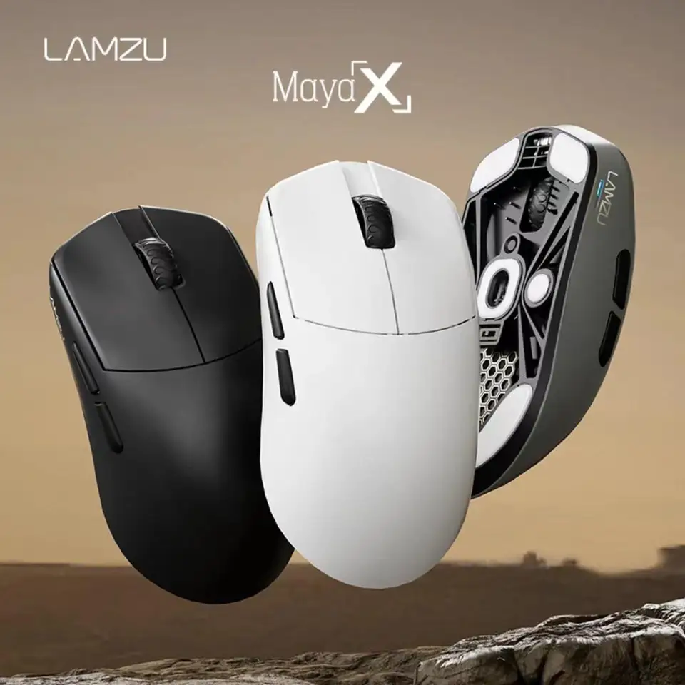 Maya X LAMZU Wireless Mouse 8K グレー 本体 LAMZU MAYA X Gaming Mouse