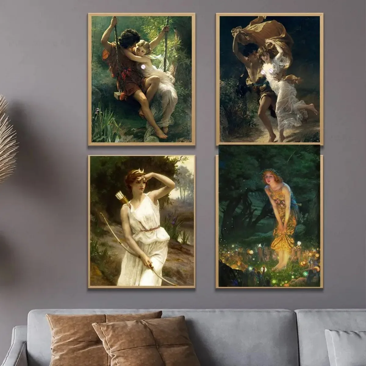 قبل رافالايت مجموعة الفن البريطاني معرض جدار الفن طباعة Vintage امرأة صورة أوفيليا الشهيرة النفط اللوحة ديكور غرفة المنزل ملصق