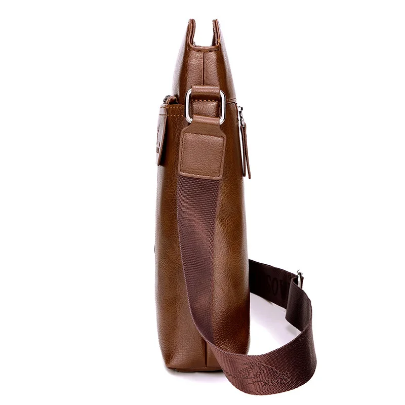 Borsa a tracolla per uomo moda Casual borsa a tracolla retrò in pelle PU elegante borsa a tracolla maschile per il tempo libero