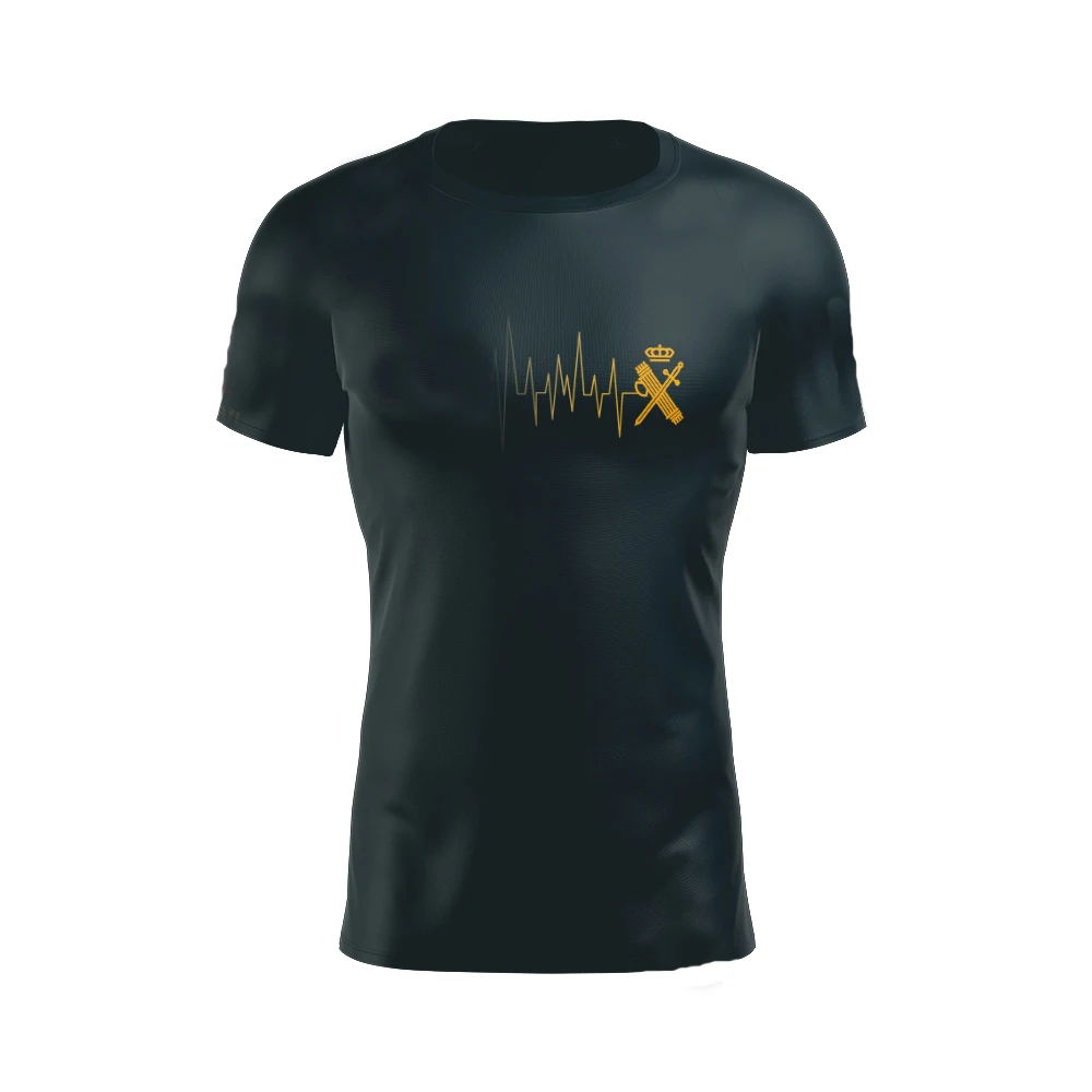 Camiseta Guardia Civil España. 100% Algodón De Alta Calidad, Cuello Redondo, Casual Top