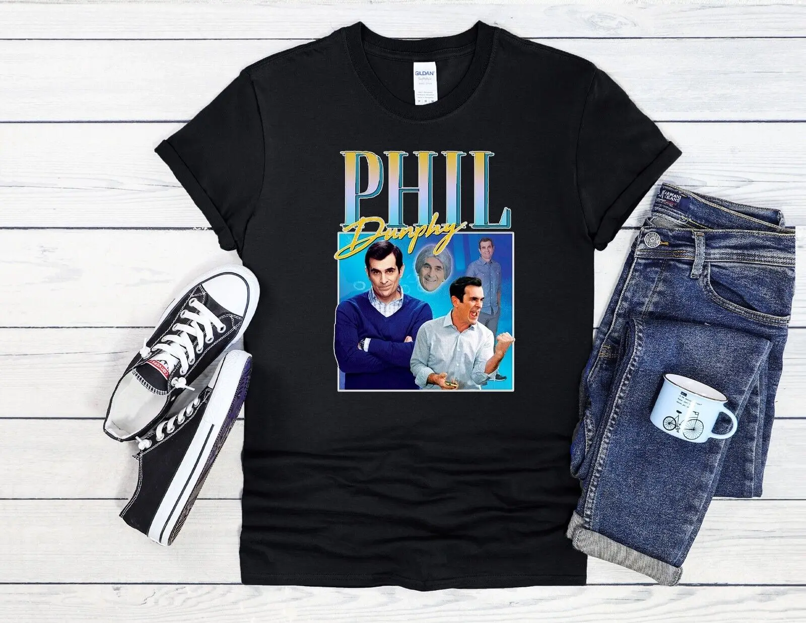 Phil Dunphy Homage Jute Bag Baseball T Shirt Top 3367