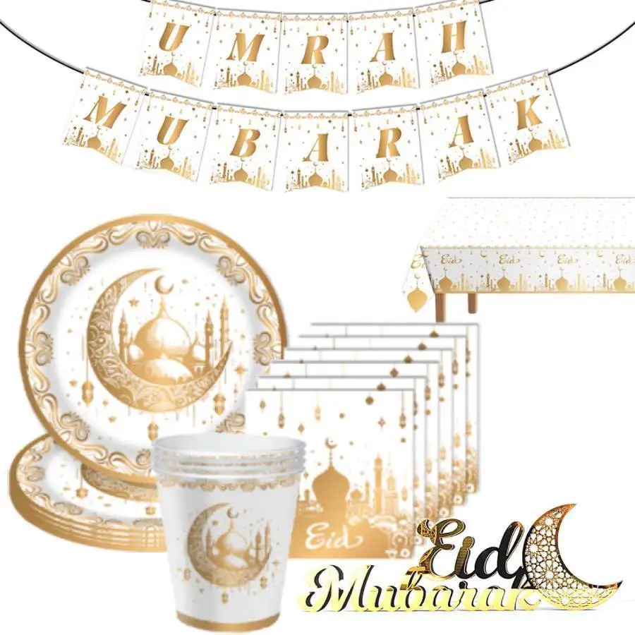 セット-eid-ムバラクバナーラマダンカリームパーティー装飾用品スタームーン吊り飾り-umrah-ムバラク装飾家庭用