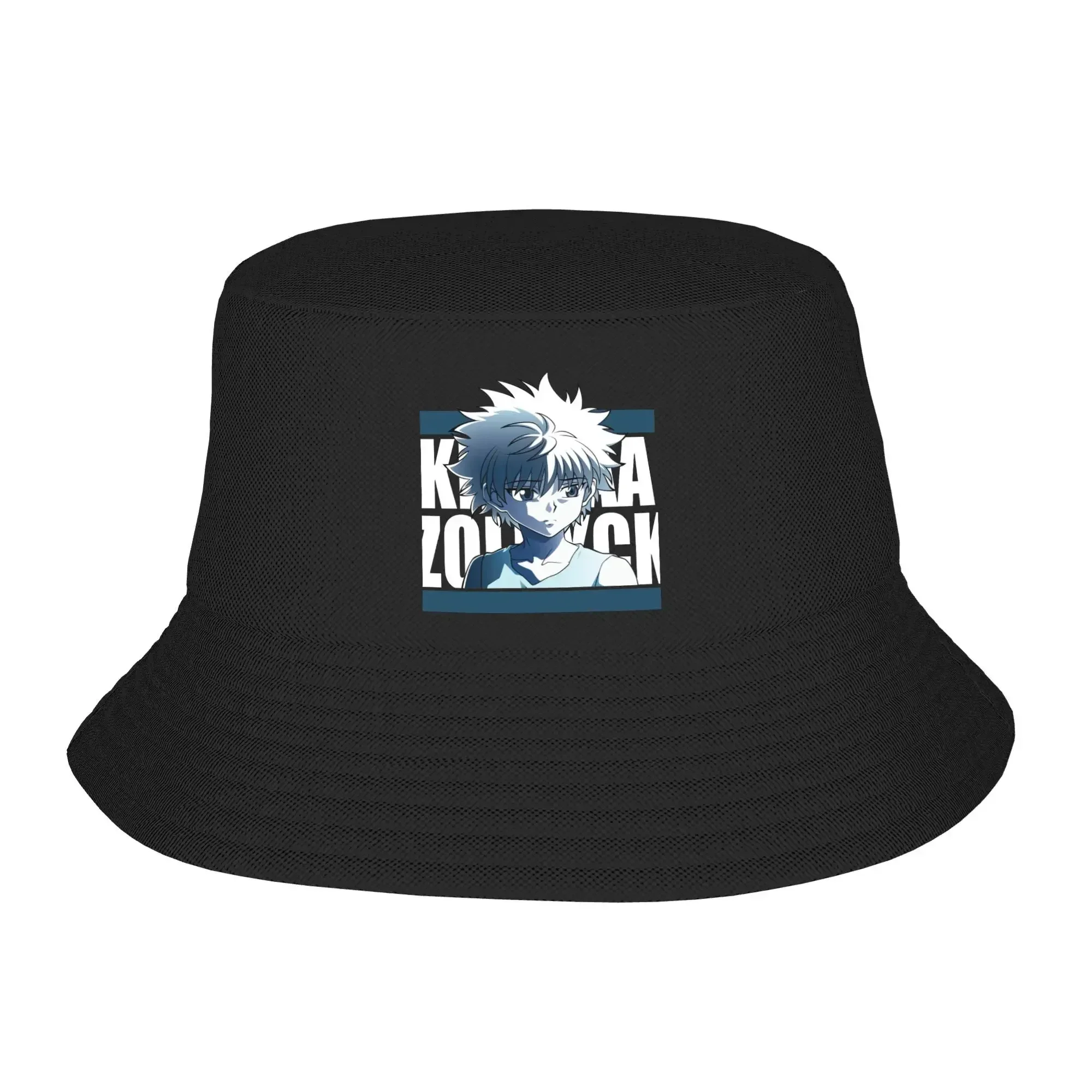 

Unisex Bucket Hat Killua Zoldyck Hunter x Beach wear Sport Fishing Fisherman Caps HXH Anime Bob Birthday Gift
