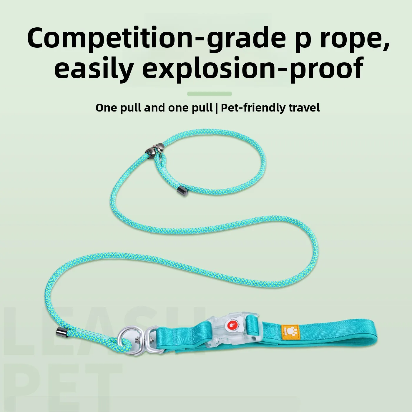 Glowing Dog Leash Nylon Anti Tangle Pet Lead for Small Medium Large Dogs Training