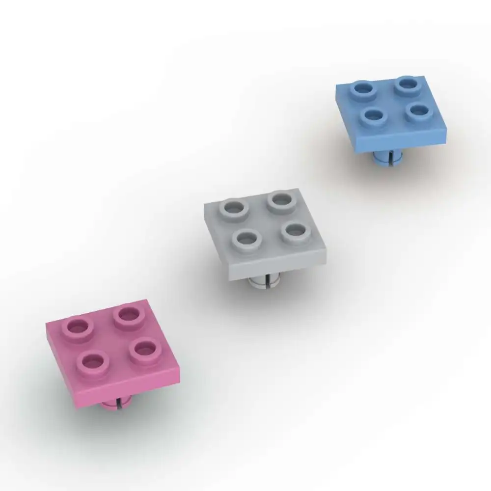 MOC 10PCS Modified 2476 2x2 On Bottom Plate Bricks With Pin Stitching Substitutable Building Block Toys Adult Boys Holiday Gifts