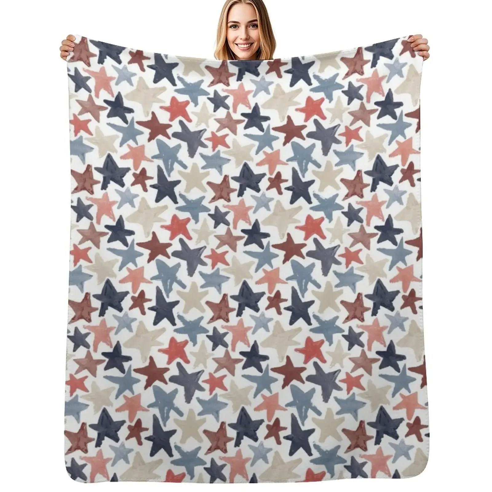 

Patriot Throw Blanket Beach Plaid on the sofa Cute Blanket