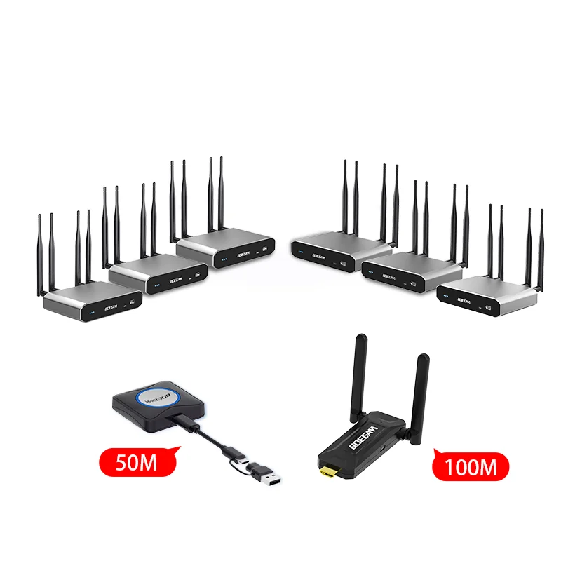 Wireless Screen Sharing 1-to-6 Multi-Screen Display Solution for Enterprise & Education