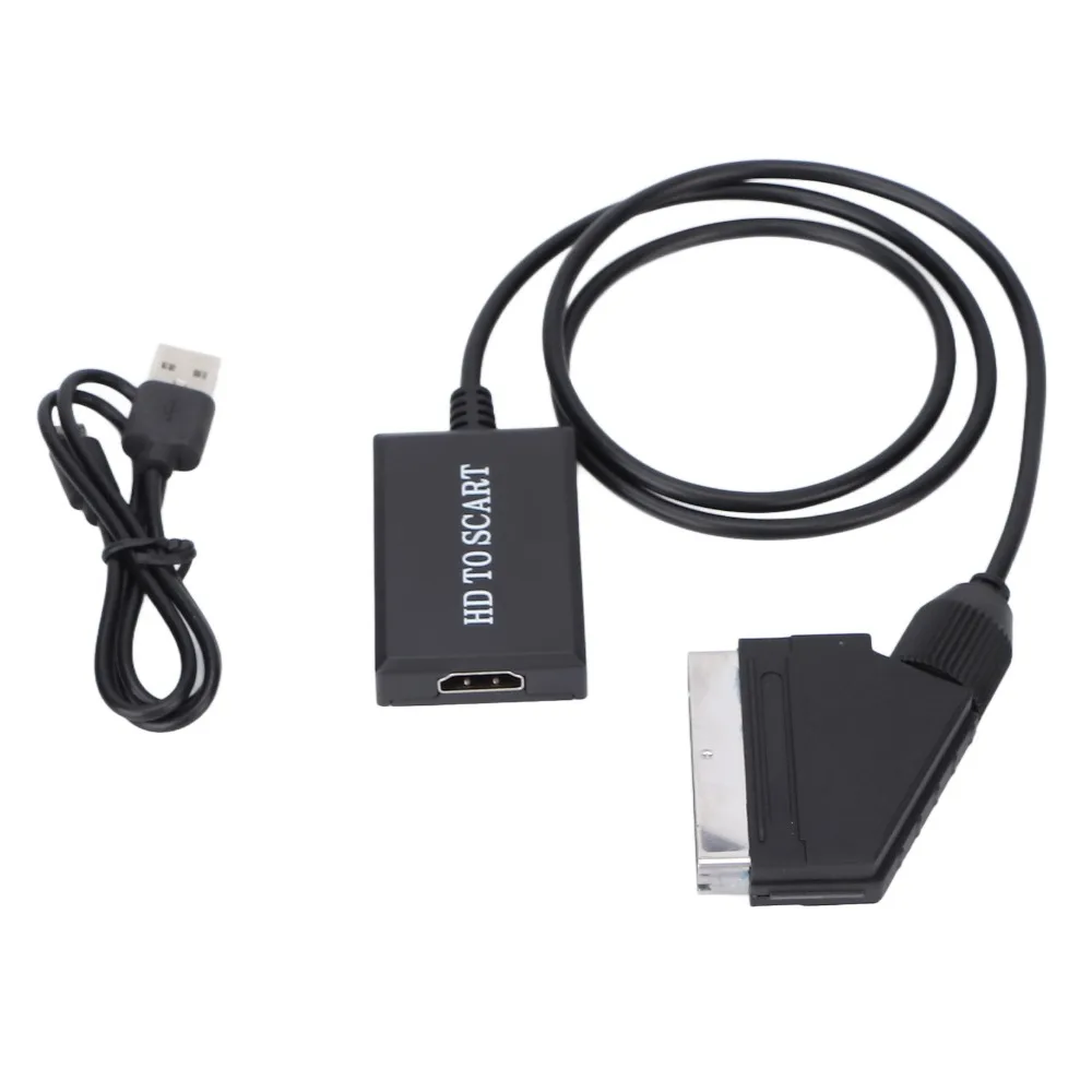 

Support NTSC & PAL HD to SCART Converter No Driver Required Plug and Play HD Multimedia Interface to SCART L/R Audio Adapter