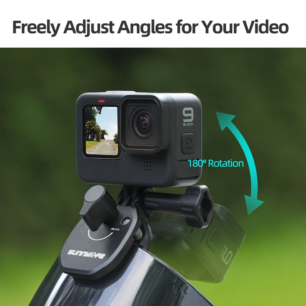 B21B  Motorcycle Windscreen Clamp Mount Accessories for Action GO Series Action Camera